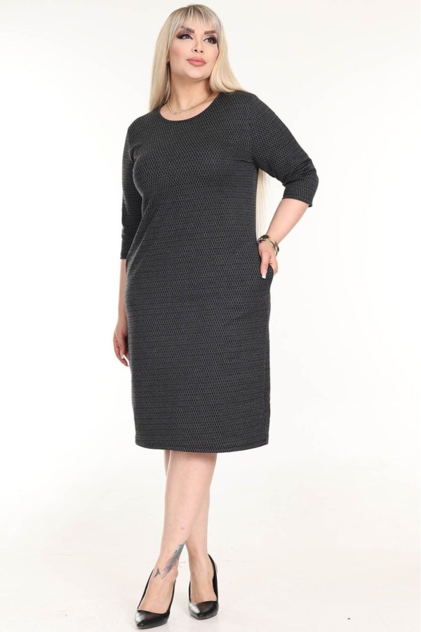 Klasikinė suknelė su kišenėmis