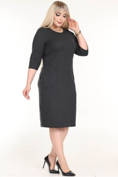 Klasikinė suknelė su kišenėmis