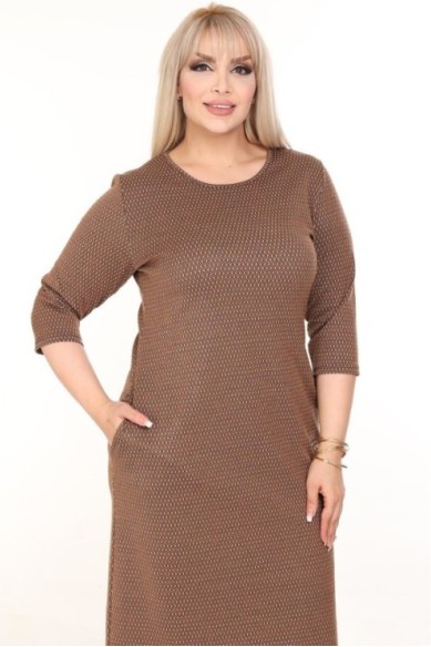 Klasikinė suknelė su kišenėmis