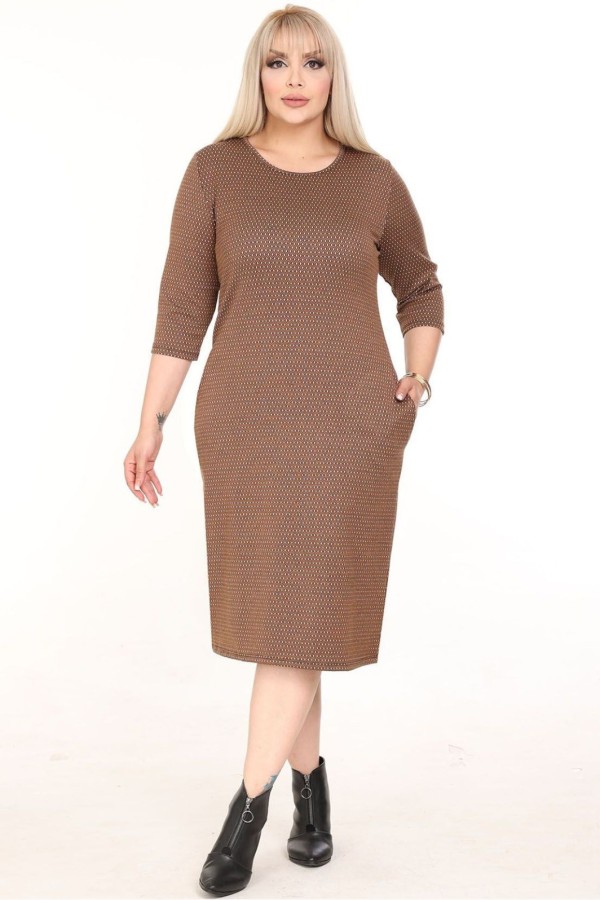 Klasikinė suknelė su kišenėmis