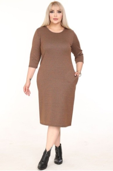 Klasikinė suknelė su kišenėmis