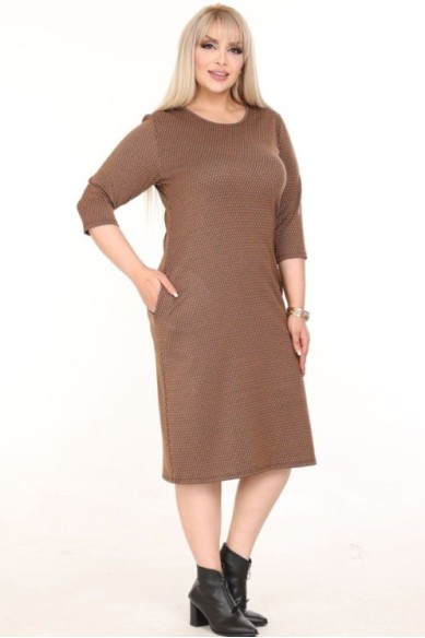 Klasikinė suknelė su kišenėmis