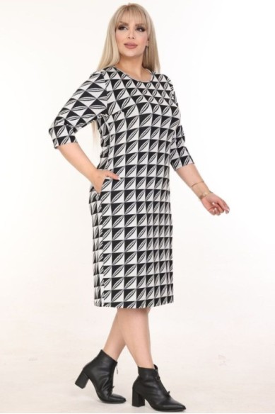 Klasikinė suknelė su kišenėmis