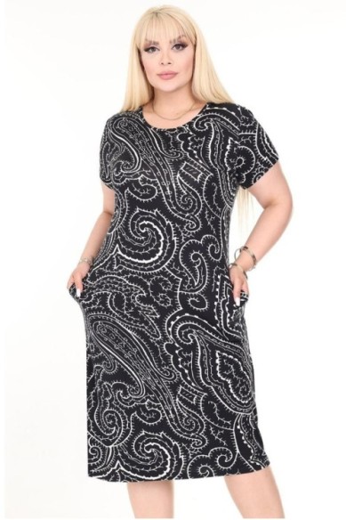 Suknelė trumpomis rankovėmis