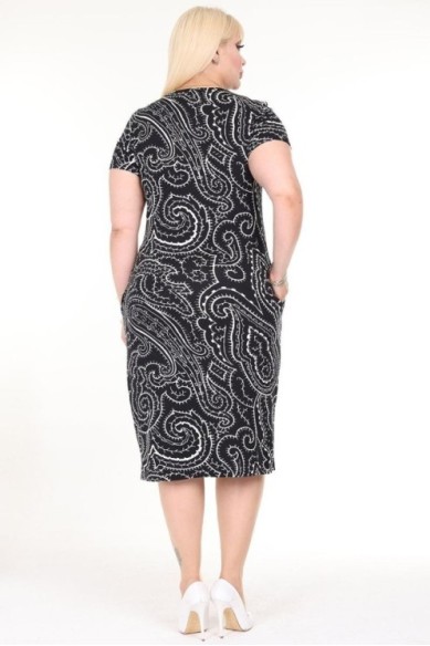 Suknelė trumpomis rankovėmis