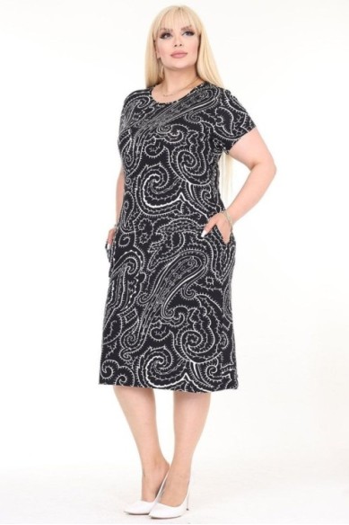 Suknelė trumpomis rankovėmis