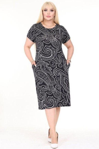 Suknelė trumpomis rankovėmis