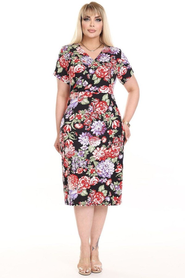 Gėlėta suknelė su gėlytėmis