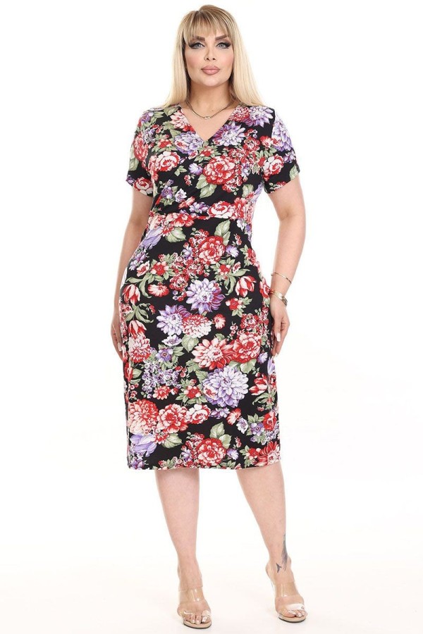 Gėlėta suknelė su gėlytėmis