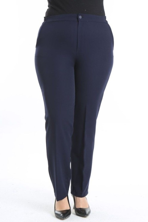 Klasikinės moteriškos kelnės su užtrauktuku