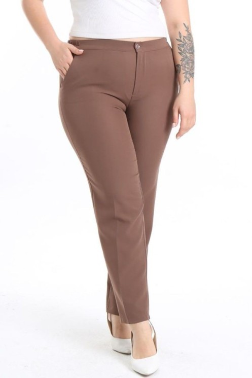 Klasikinės moteriškos kelnės su užtrauktuku 2