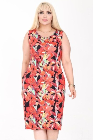 Vasarinė suknelė be rankovių