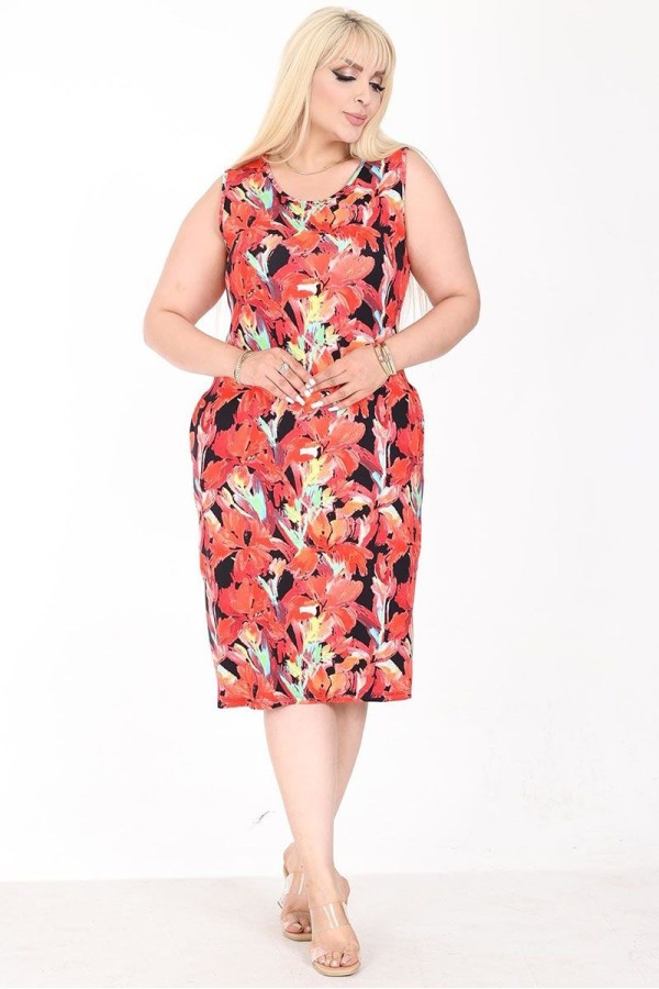 Vasarinė suknelė be rankovių