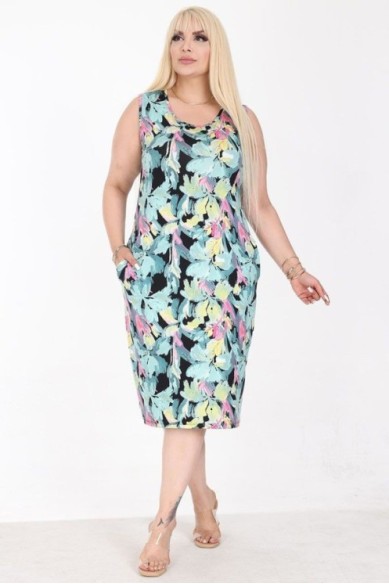 Vasarinė suknelė be rankovių