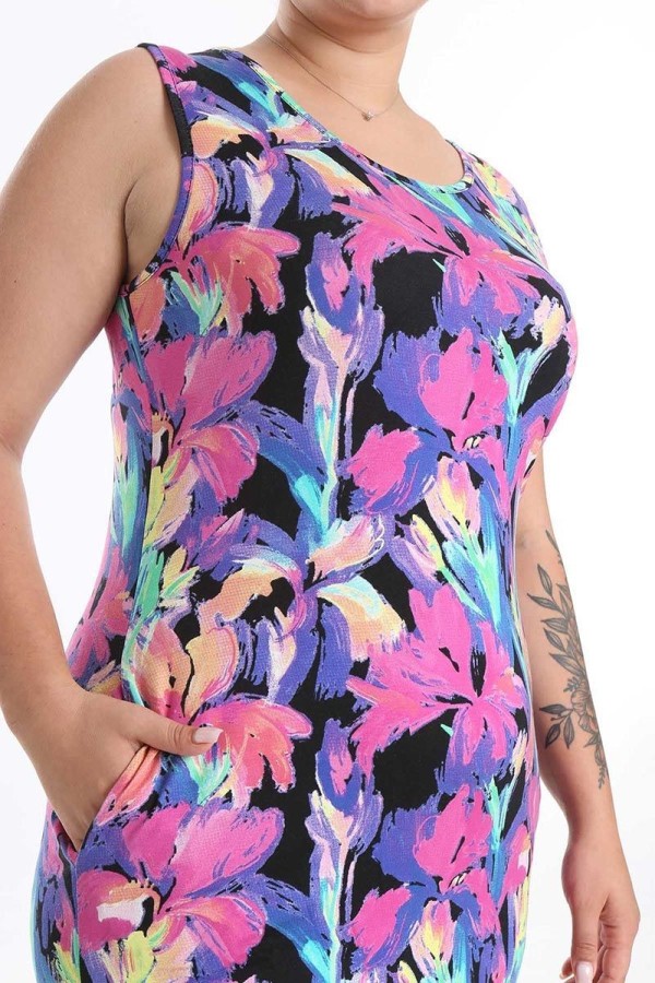 Vasarinė suknelė be rankovių