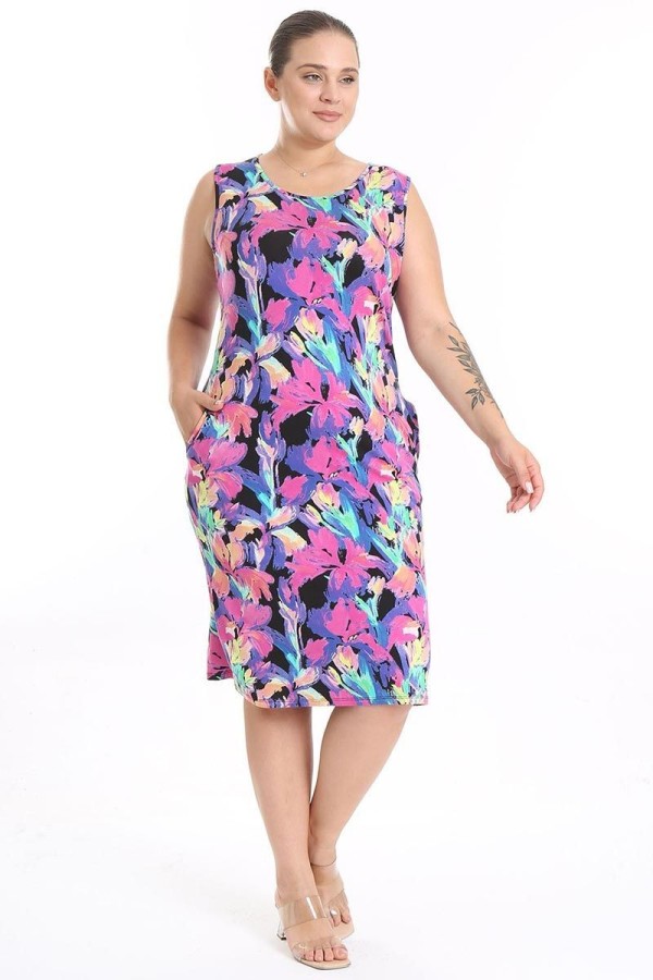 Vasarinė suknelė be rankovių