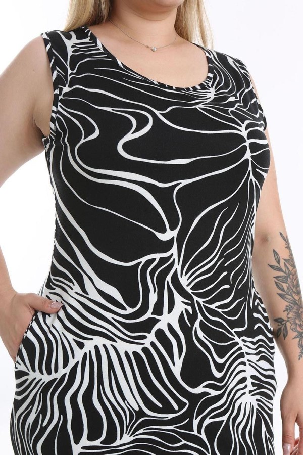 Vasarinė suknelė be rankovių