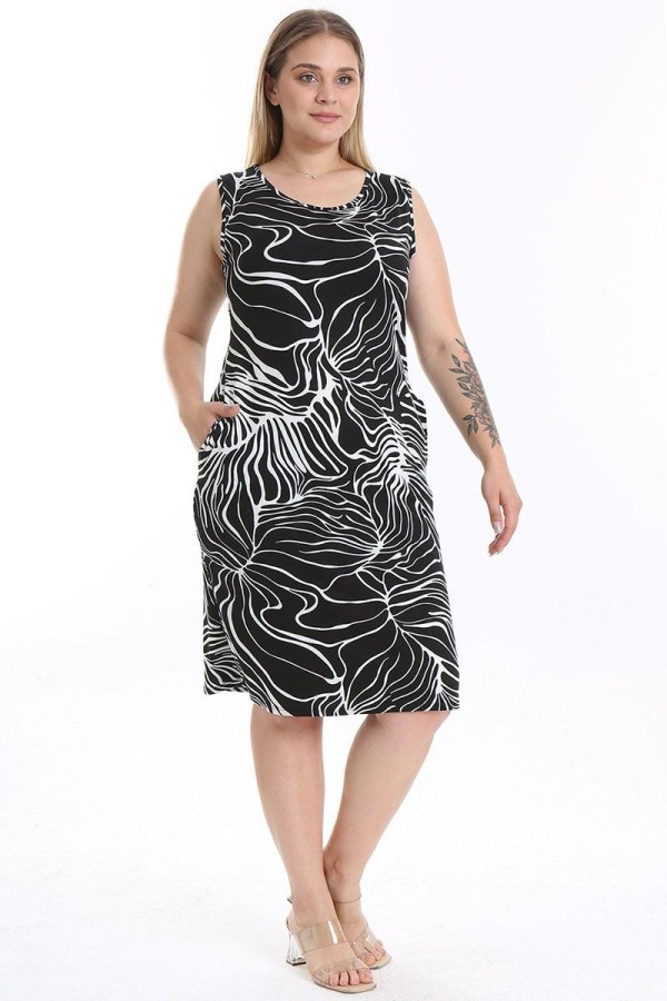 Vasarinė suknelė be rankovių