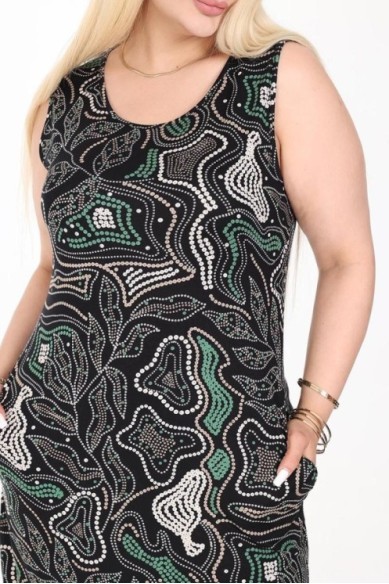 Vasarinė suknelė be rankovių