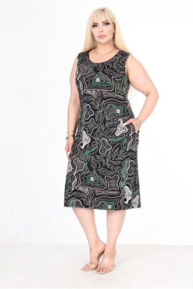 Vasarinė suknelė be rankovių