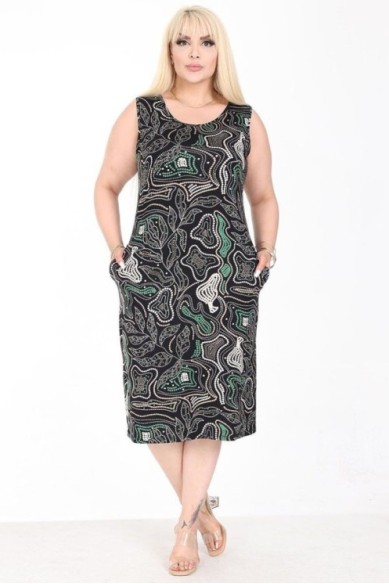 Vasarinė suknelė be rankovių