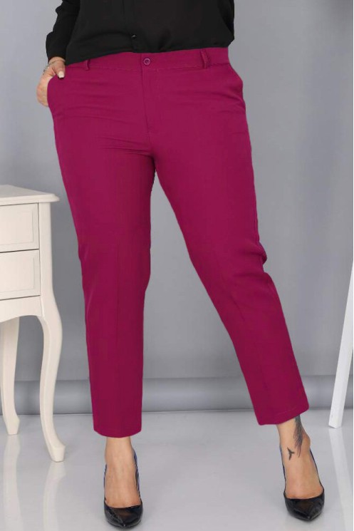 Klasikinės moteriškos kelnės su užtrauktuku