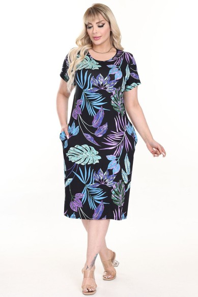 Suknelė trumpomis rankovėmis