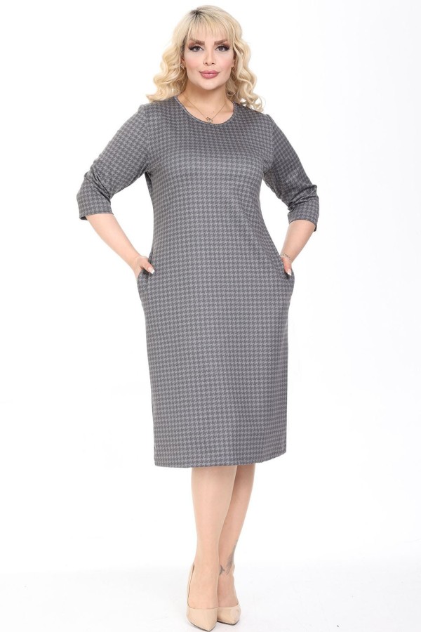 Suknelė su žasies kojelių raštais