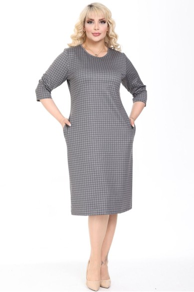 Suknelė su žasies kojelių raštais