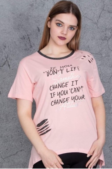 Trumparankoviai marškinėliai moterims