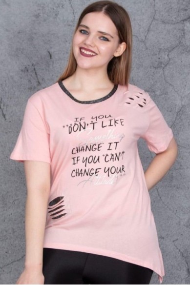 Trumparankoviai marškinėliai moterims