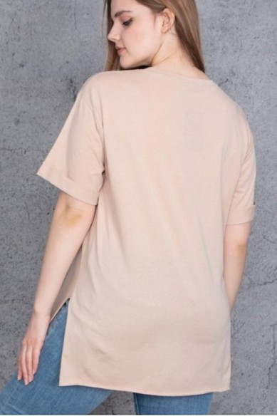 Moterų marškinėliai su aplikacija