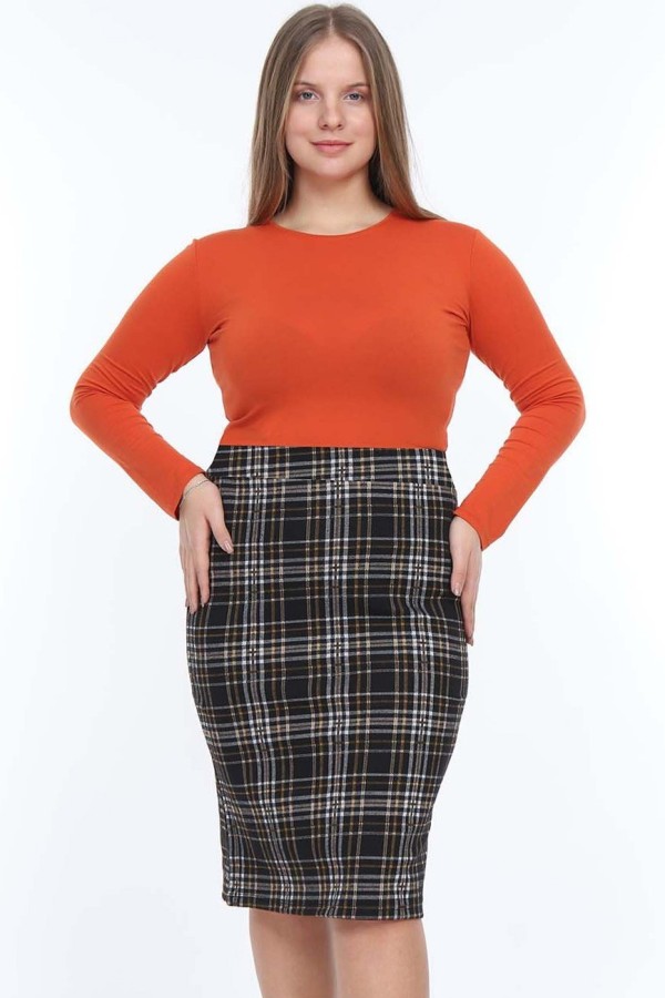 Languotas pieštuko formos sijonas