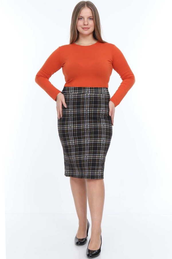 Languotas pieštuko formos sijonas