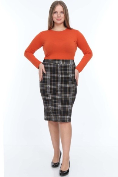 Languotas pieštuko formos sijonas