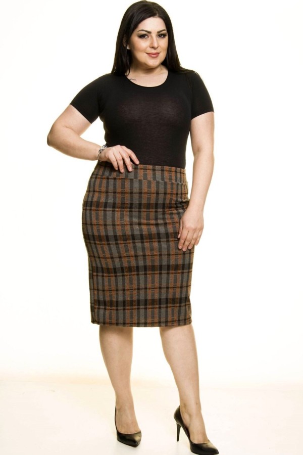 Languotas pieštukinis sijonas