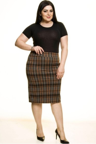 Languotas pieštukinis sijonas