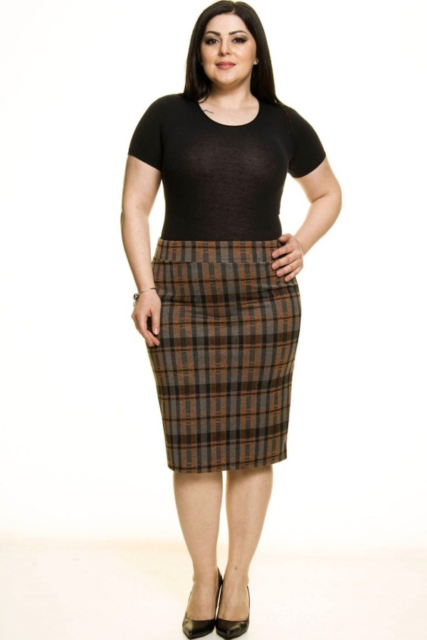 Languotas pieštukinis sijonas