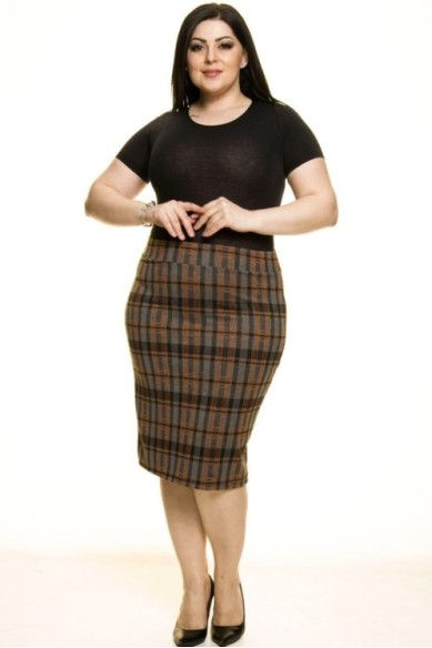 Languotas pieštukinis sijonas