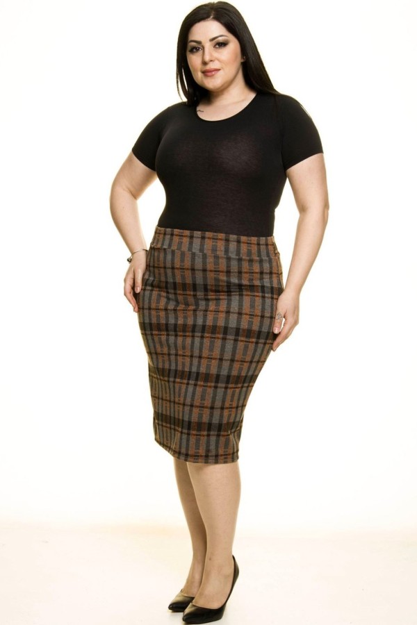 Languotas pieštukinis sijonas