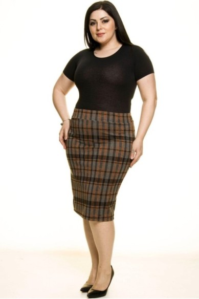 Languotas pieštukinis sijonas