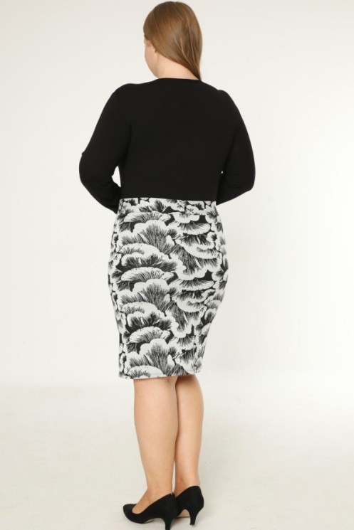 Margas pieštukinis sijonas 2