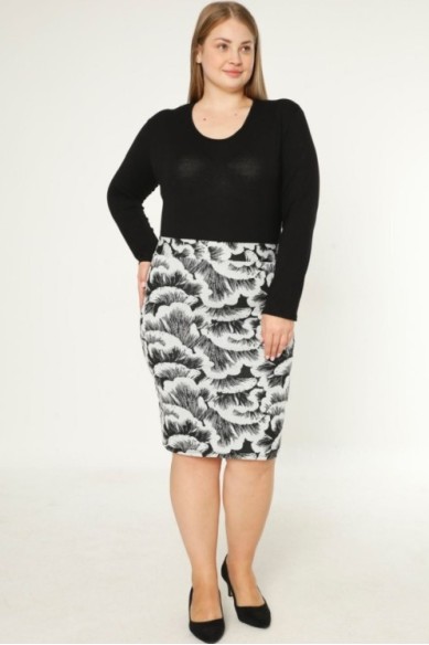 Margas pieštukinis sijonas