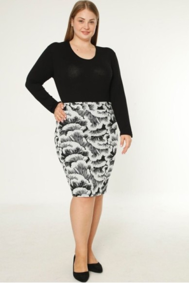 Margas pieštukinis sijonas