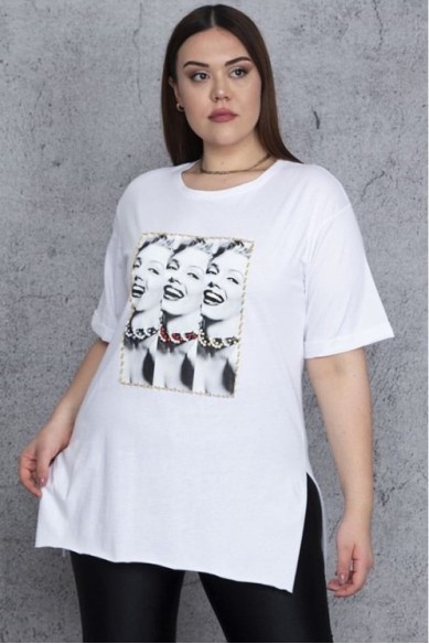 Trumparankoviai marškinėliai iš natūralios medvilnės