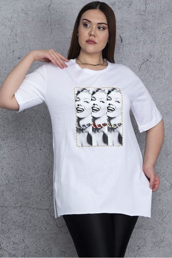 Trumparankoviai marškinėliai iš natūralios medvilnės