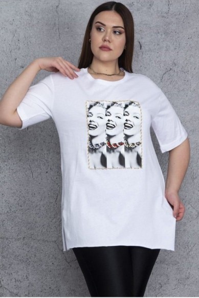 Trumparankoviai marškinėliai iš natūralios medvilnės