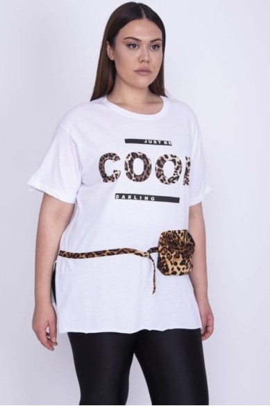 Medvilnės marškinėliai su prisegama pinigine