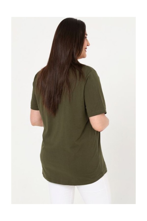 Rudai žalia palaidinė iš natūralios medvilnės