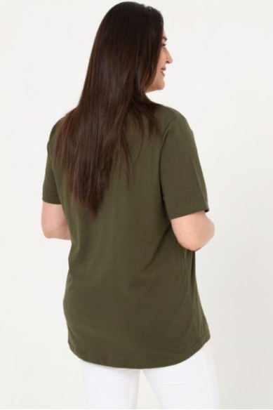 Rudai žalia palaidinė iš natūralios medvilnės